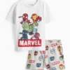 Marvel - short pyjamas - 2 piece white / red