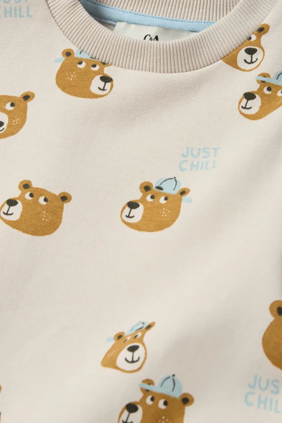 Bear - sweatshirt light beige