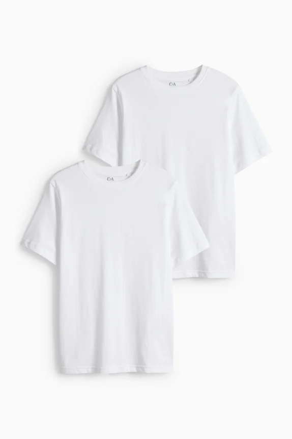Multipack of 2 - short sleeve T-shirt white
