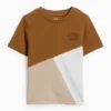 Short sleeve T-shirt brown / beige