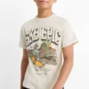 Skateboarder - short sleeve T-shirt light beige