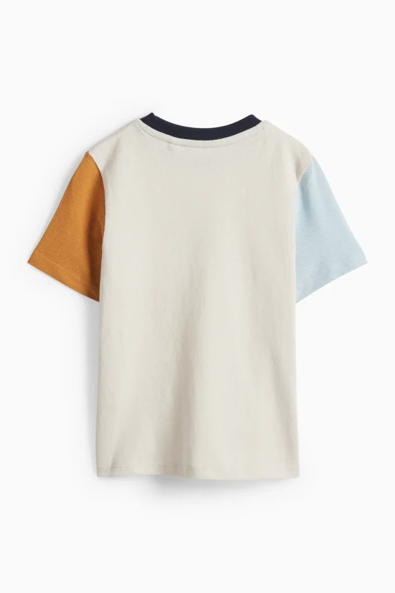 Bar and tractor - short sleeve T-shirt light beige
