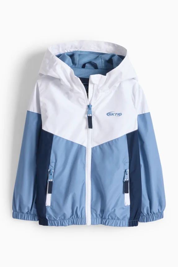 Jacket blue / white