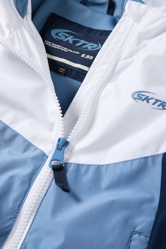 Jacket blue / white