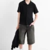 Denim Bermuda shorts dark gray