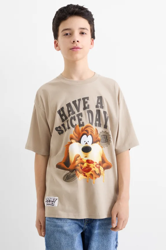 Looney Tunes - short sleeve T-shirt beige