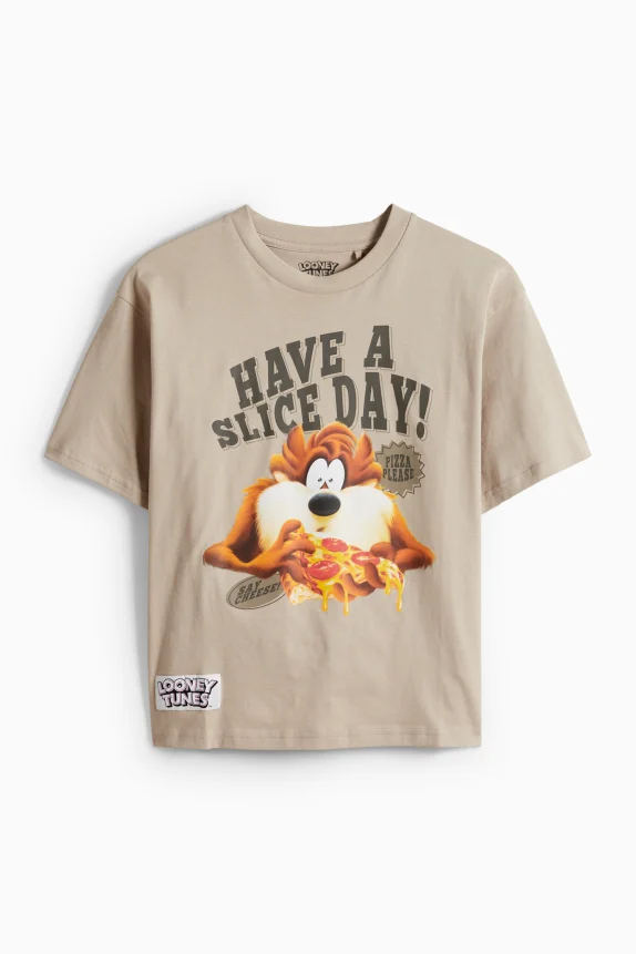 Looney Tunes - short sleeve T-shirt beige
