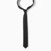Tie - ribbed black