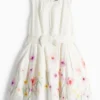Floral - dress - party white