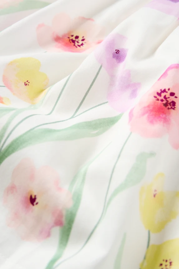 Floral - dress - party white