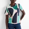 T-shirt - slim fit - patterned green
