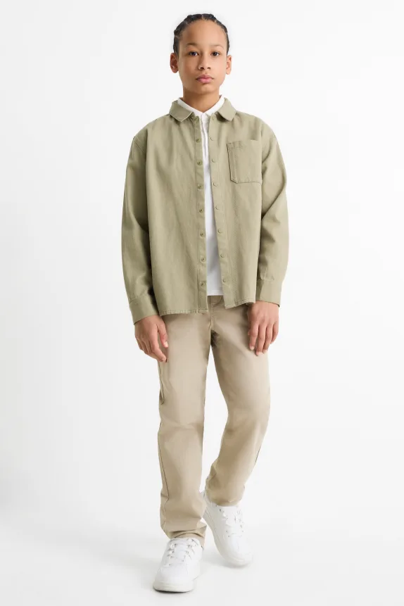 Trousers light beige