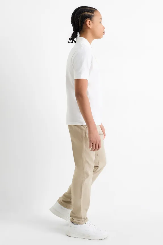 Trousers light beige