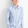 Shirt - minimal print light blue
