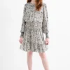 Dress - floral blue / white