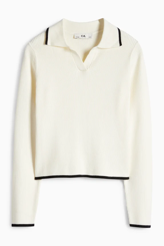 Jumper - ribbed cremewhite