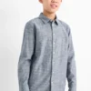 Shirt - striped gray