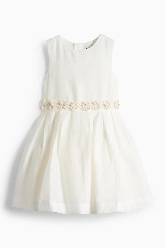 Floral - dress - party white
