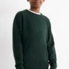 BouclÃ© jumper dark green