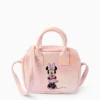 Minnie Mouse - crossbody bag - faux leather rose