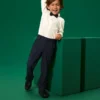Bow tie - ribbed dark blue