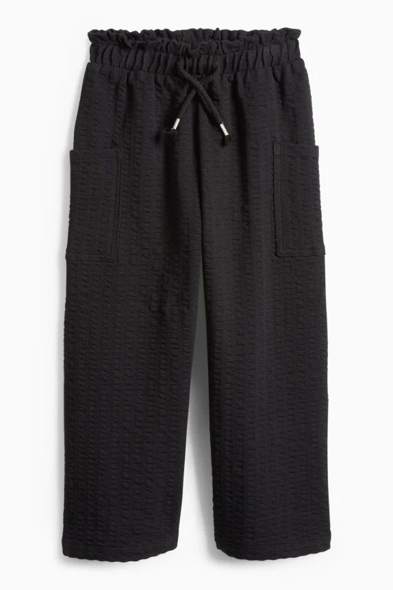 Jersey trousers black