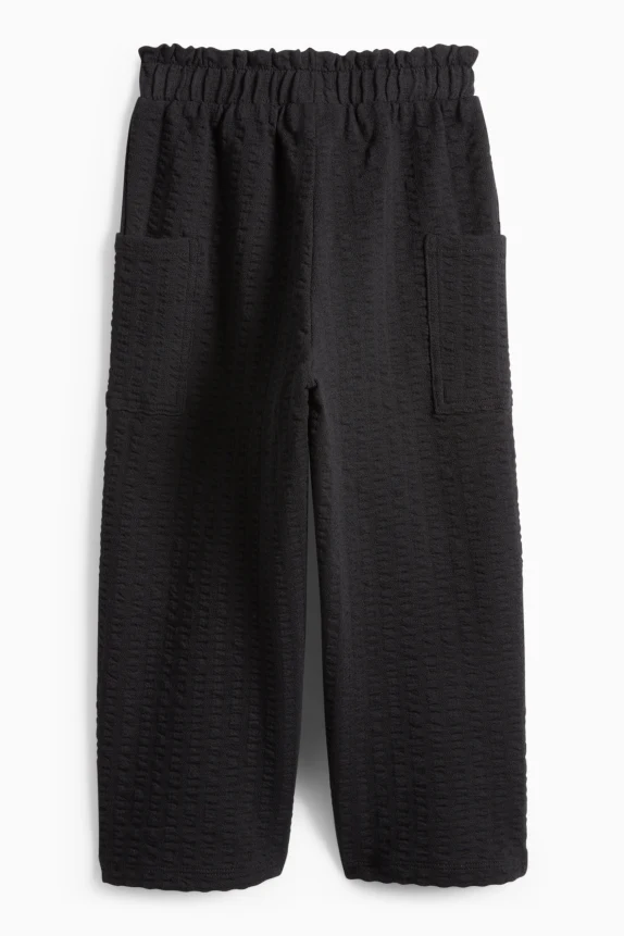 Jersey trousers black