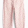 Floral - cloth trousers rose