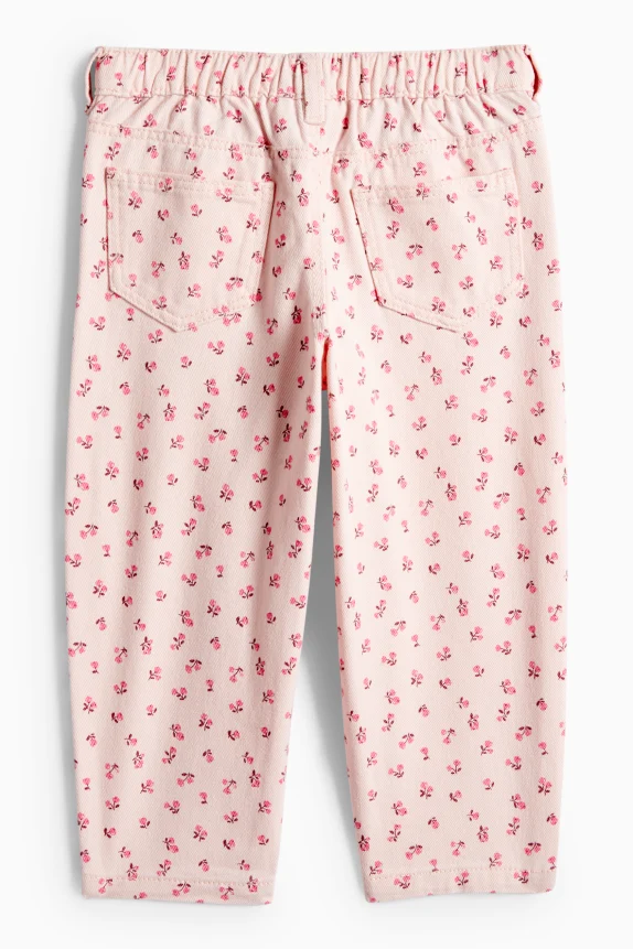 Floral - cloth trousers rose