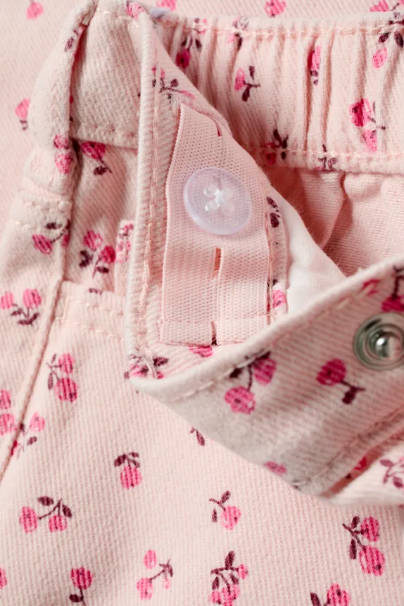 Floral - cloth trousers rose