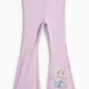 Frozen - flared leggings - ribbed - shiny light violet