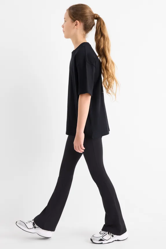 Multipack of 2 - flared leggings black
