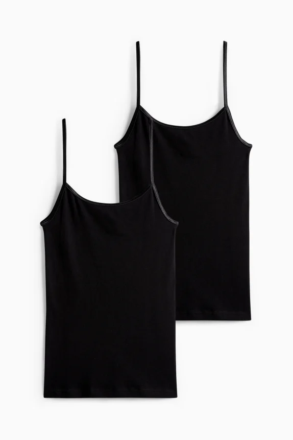Multipack of 2 - camisole black