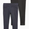Multipack of 2 - thermal leggings - denim look dark blue