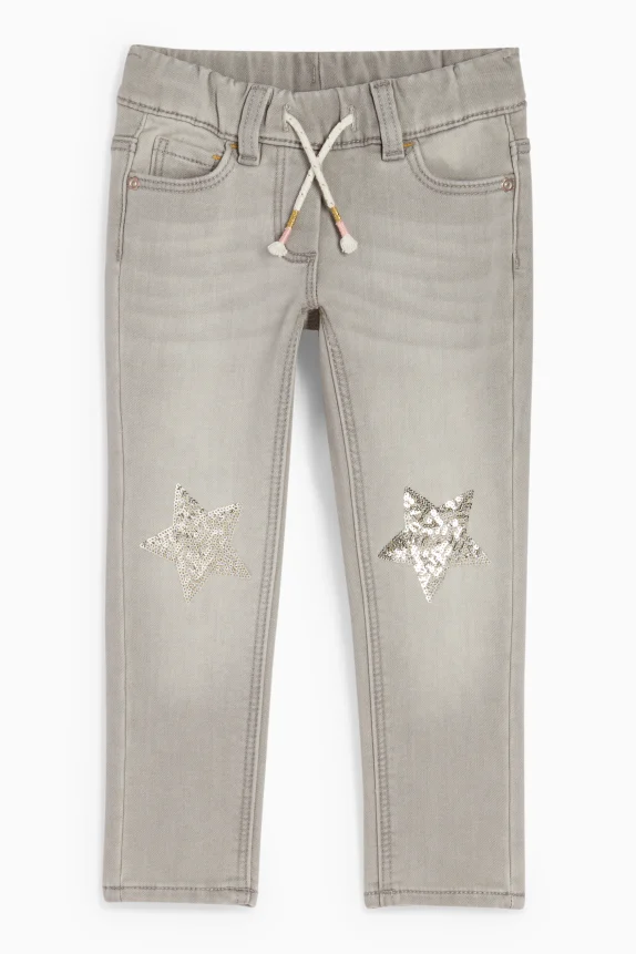 Star - skinny jeans - thermal jeans denim-light gray