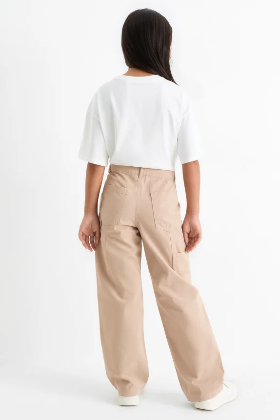 Cloth trousers beige
