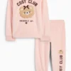 Poodle - winter pyjamas - 2 piece rose