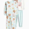 Multipack of 2 - Kawaii - winter pyjamas - 4 piece mint green