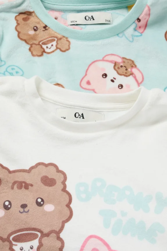 Multipack of 2 - Kawaii - winter pyjamas - 4 piece mint green