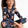 Teddy bear - pyjamas - 2 piece dark blue