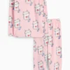 Cat - winter pyjamas - 2 piece rose