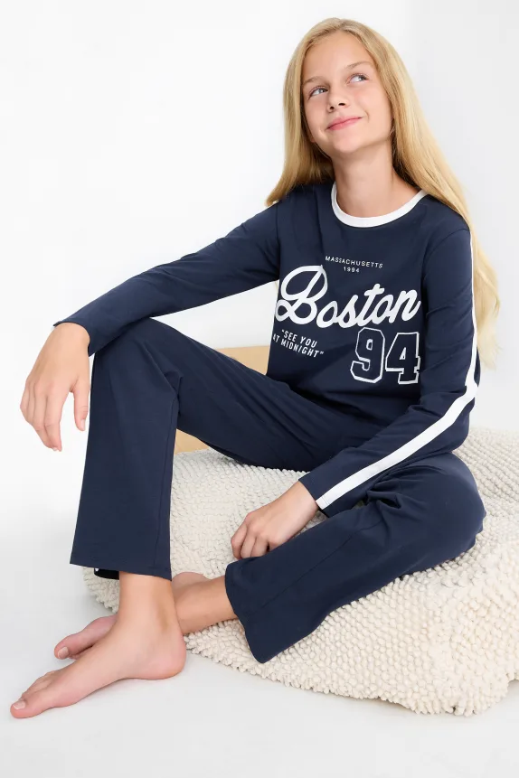 Boston - pyjamas - 2 piece dark blue