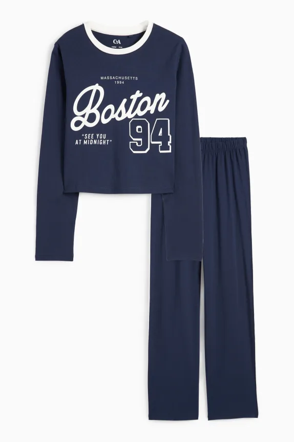 Boston - pyjamas - 2 piece dark blue