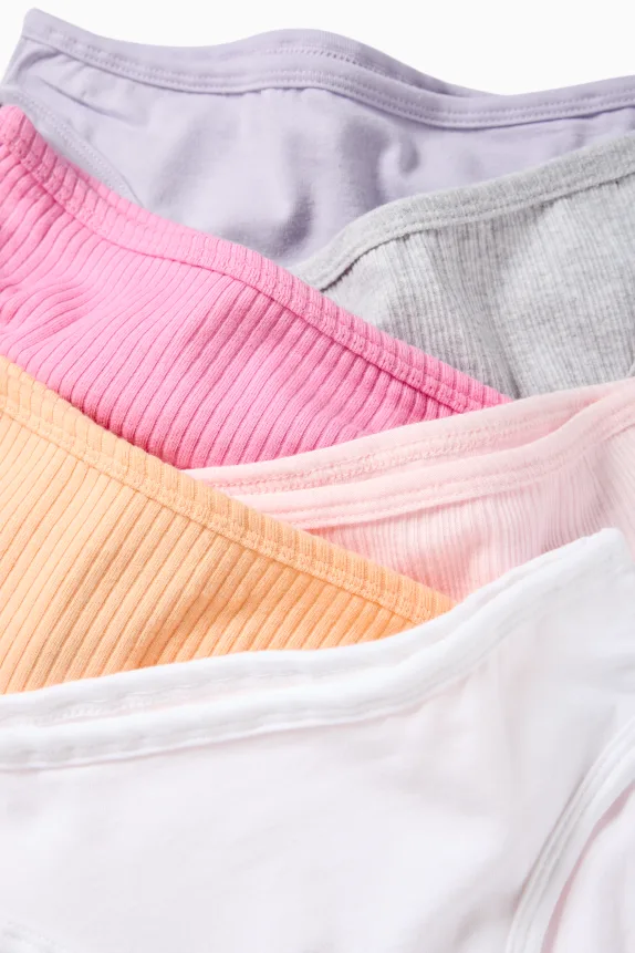 Multipack of 6 - knickers pink