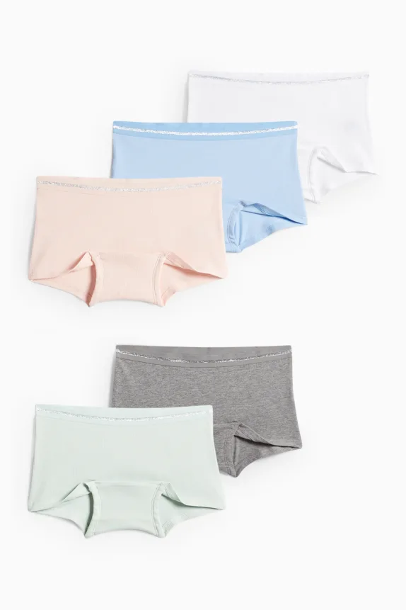 Multipack of 5 - shorts rose
