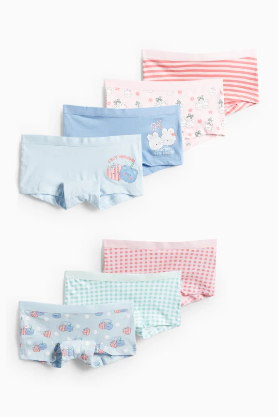 Multipack of 7 - Kawaii - boxer shorts rose / light blue