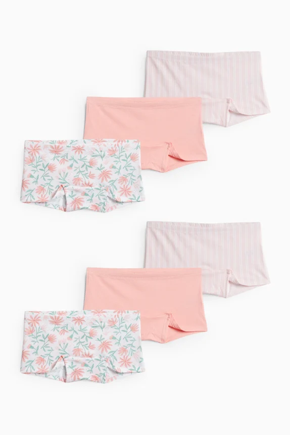 Multipack of 6 - shorts salmon coloured