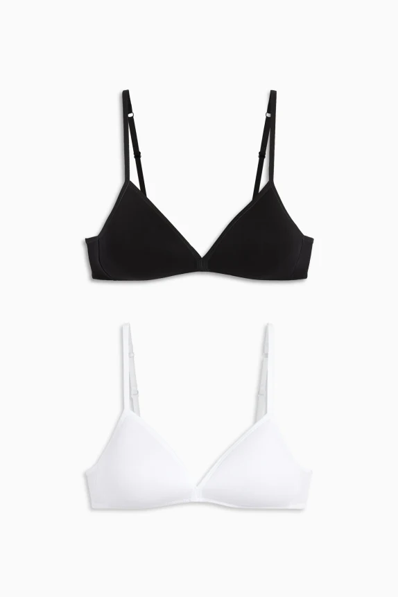 Multipack of 2 - non-wired bra - padded white