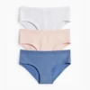 Multipack of 3 - knickers - ribbed blue