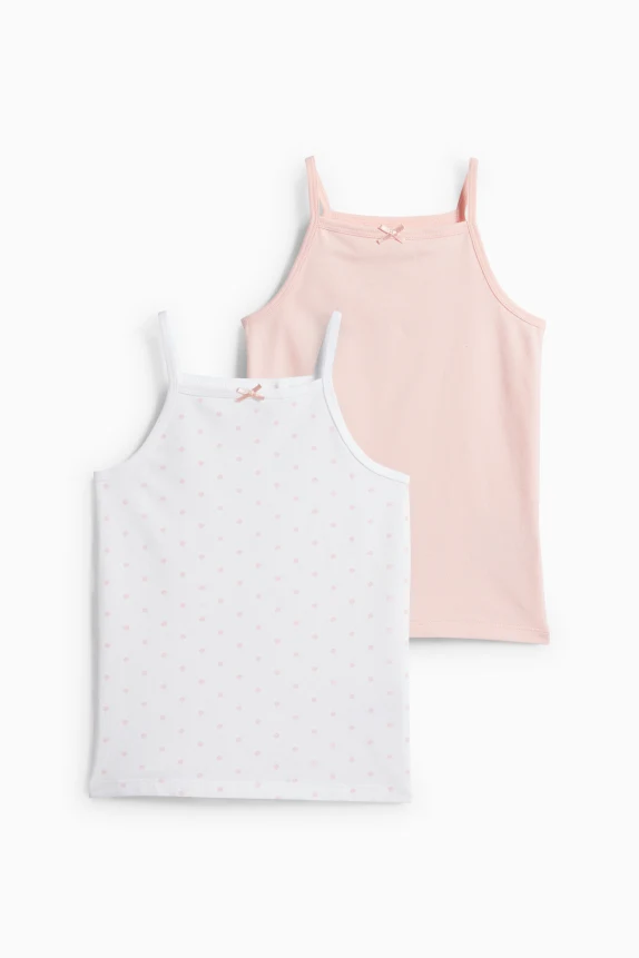Multipack of 2 - vest white / rose